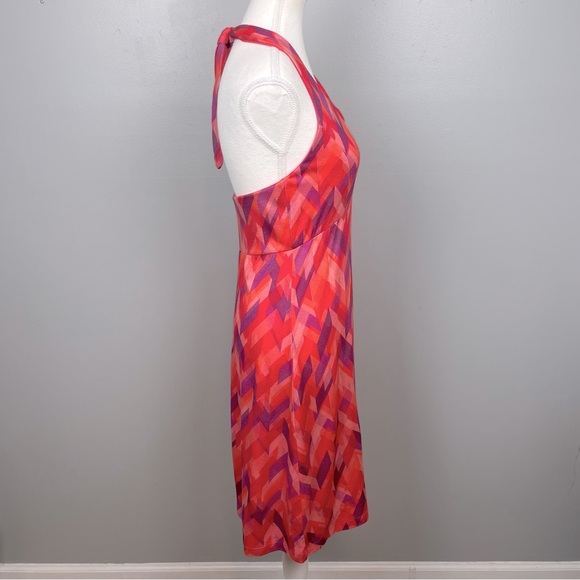 Ibex Kira 100% merino wool tie neck halter dress, small. - Picture 3 of 12